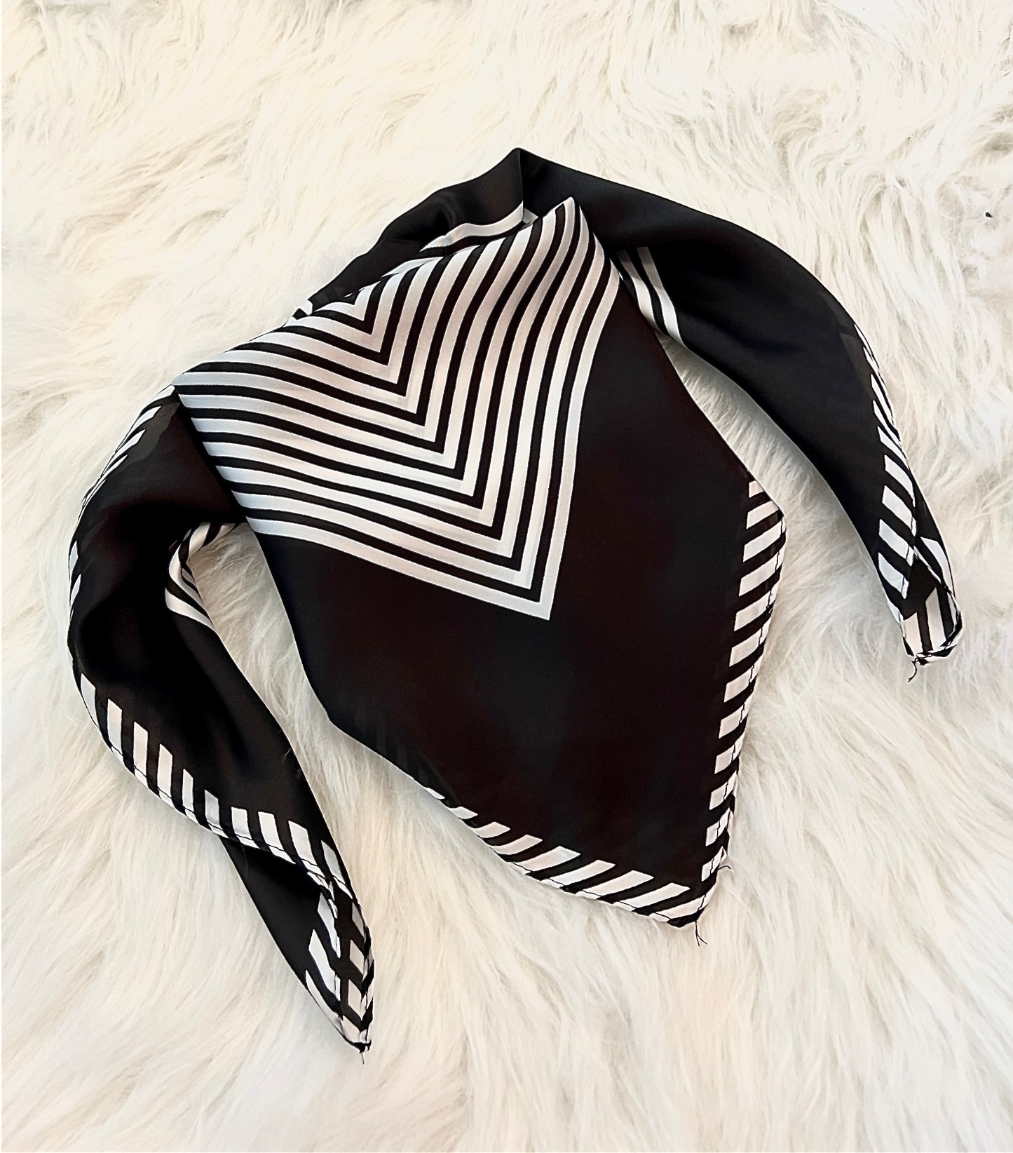 Silky Stripes Black and White